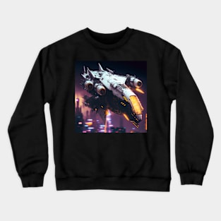 Cyberpunk Fighter Jet Crewneck Sweatshirt